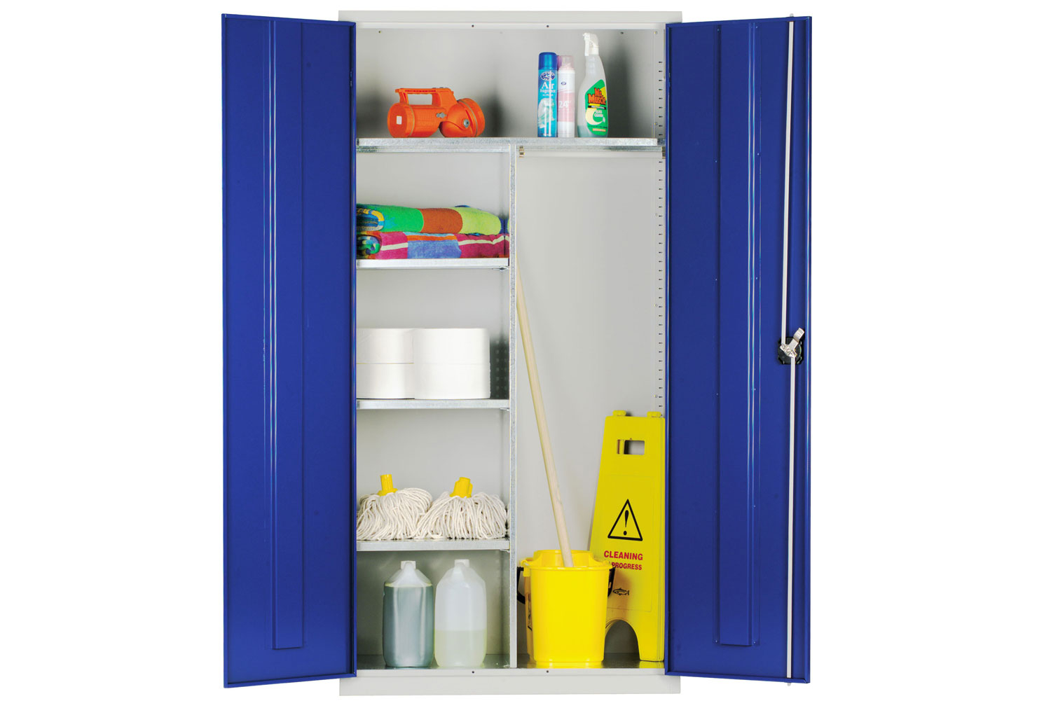 Elite Janitorial Office Cupboards, Blue