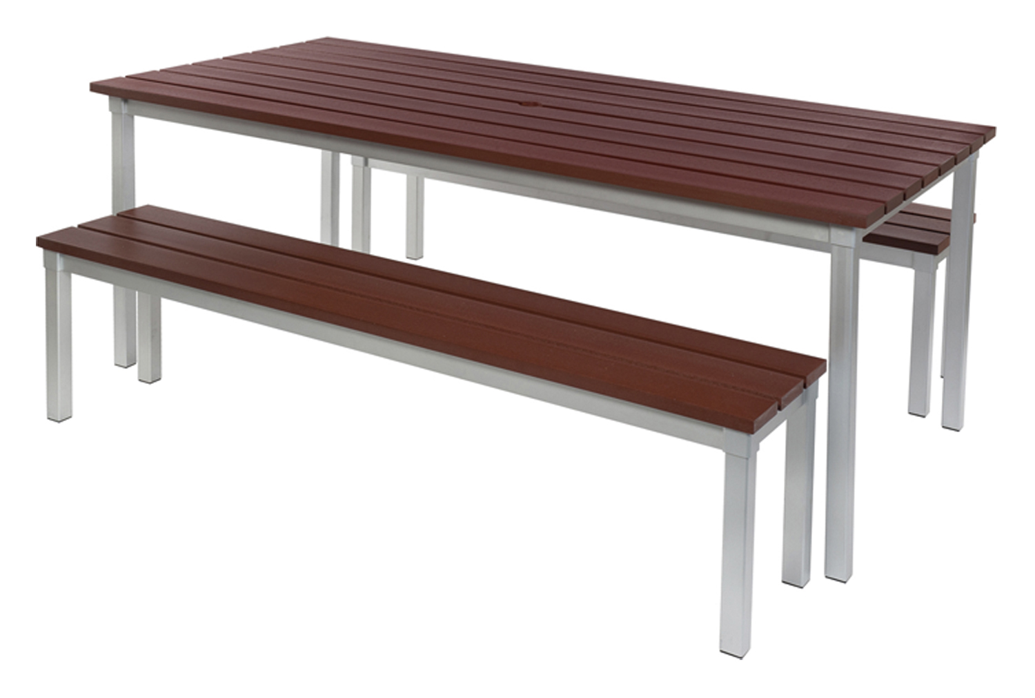 Enviro Outdoor Furniture Bundle Deal With 2 Benches, 180wx 90dx71h (cm)