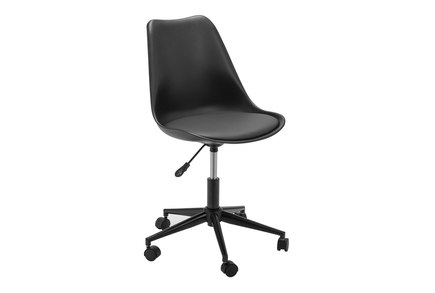 Denning Black Office Chair with Black Base