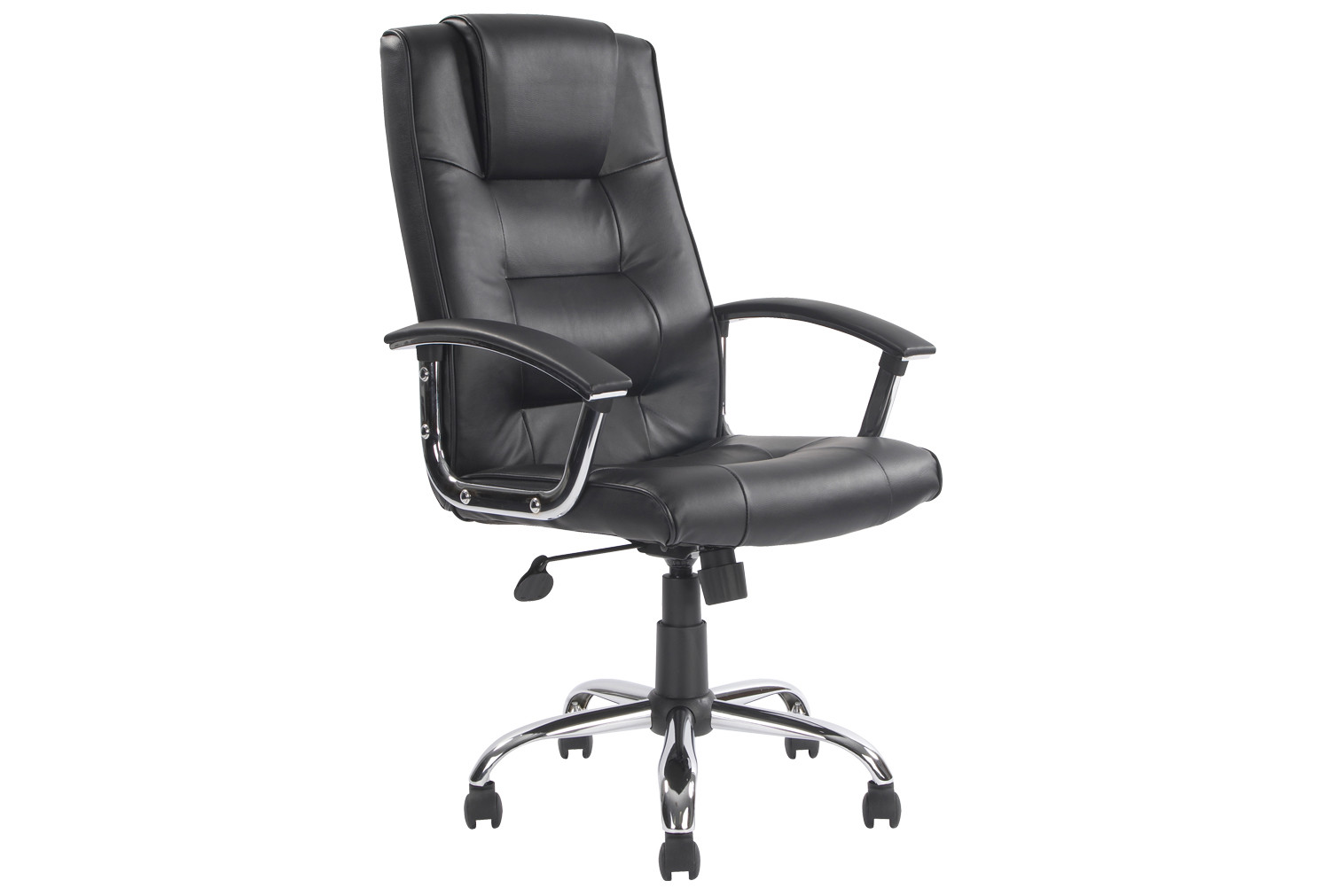 Skye High Back Black Leather Faced Executive Office Chair, Black, Express Delivery