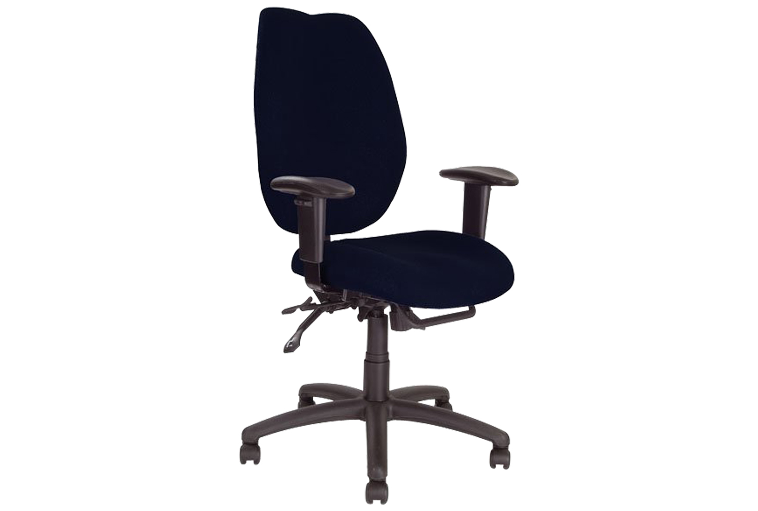 24 Hour High Back Ergonomic Operator Office Chair, Black, Fully Installed