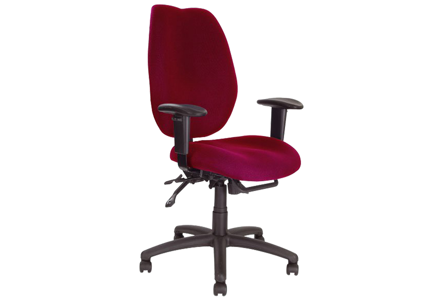 24 Hour High Back Ergonomic Operator Office Chair, Burgundy, Express Delivery