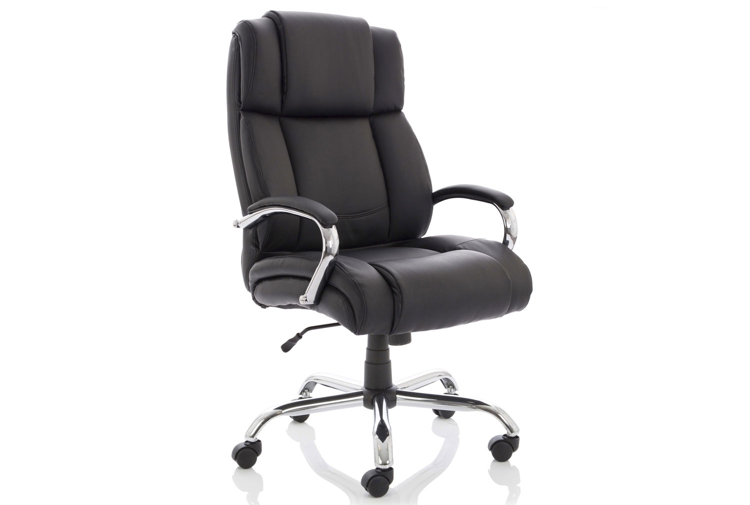 Levira Heavy Duty Bonded Leather Executive Office Chair, Fully Installed