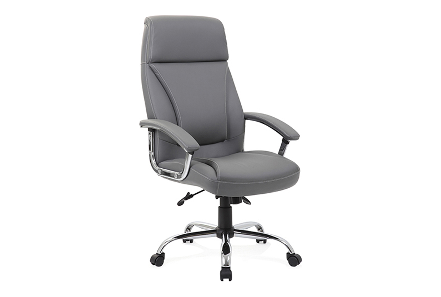 Penza High Back Executive Grey Leather Office Chair
