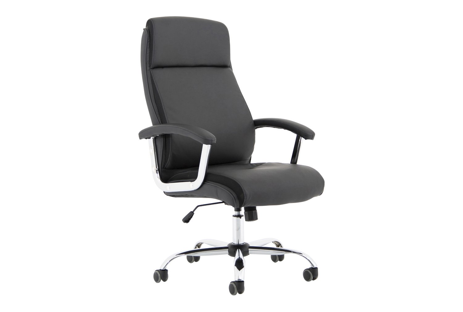 Dommett Executive Black Leather Office Chair, Fully Installed