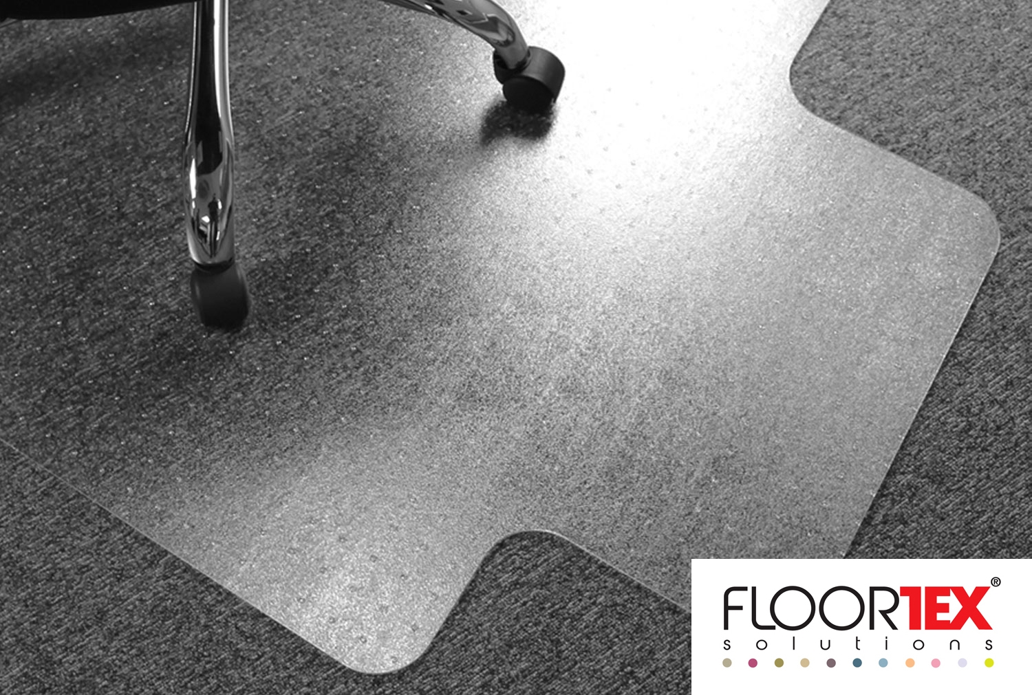 Cleartex Advantagemat PVC Lipped Office Chair Mat For Low Pile Carpets, 120lx90w (cm)