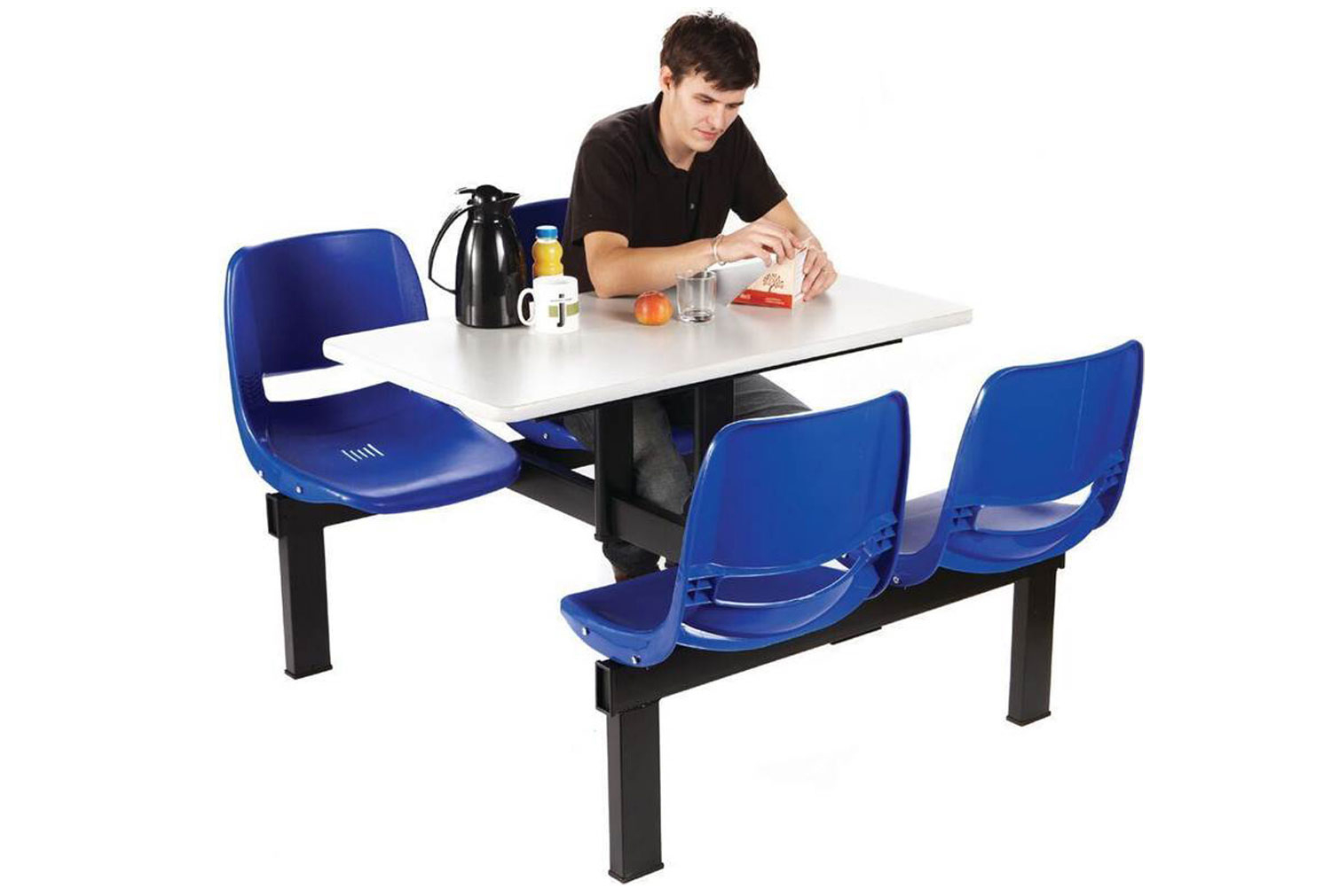 Anders Canteen Units, 2 Seater - Side Entry, Blue