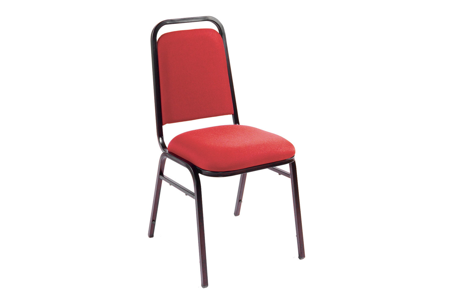 Qty 10 - Piccadilly Banquet Office Chair, Silver Frame, Red