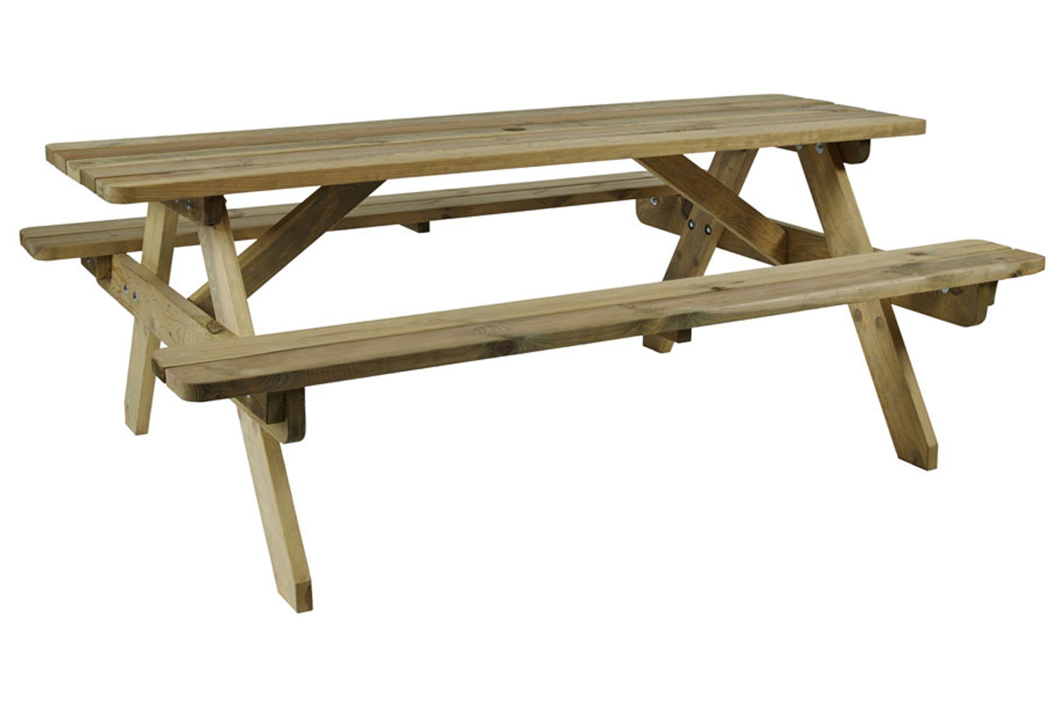 Qty 2 - Hexham Picnic Table, 6 Seater