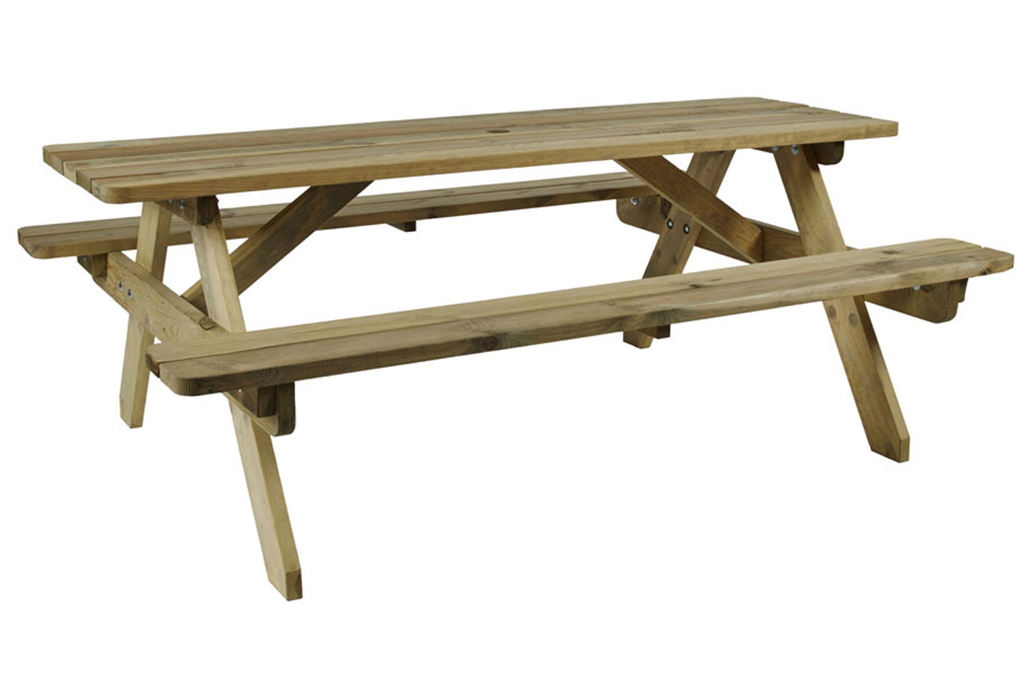 Qty 2 - Hexham Picnic Table, 8 Seater