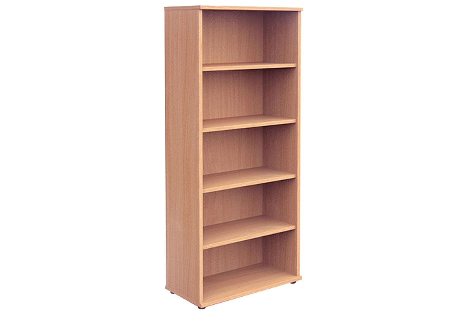Vitali Office Bookcases, 4 Shelf - 80wx40dx200h (cm), Beech, Fully Installed