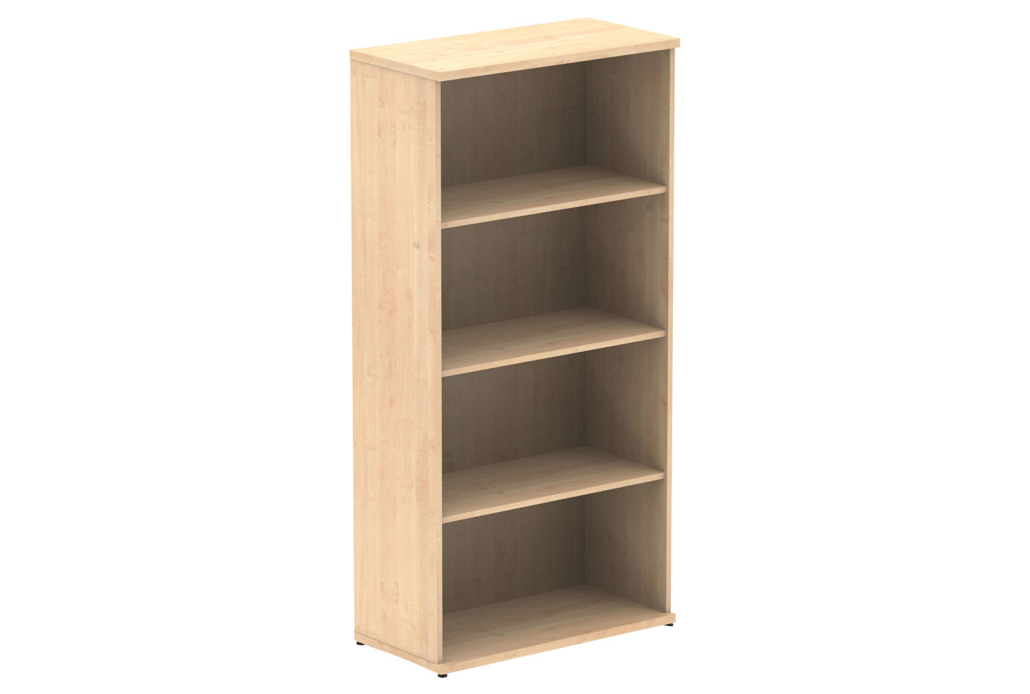 Vitali Office Bookcases, 3 Shelf - 80wx40dx160h (cm), Maple
