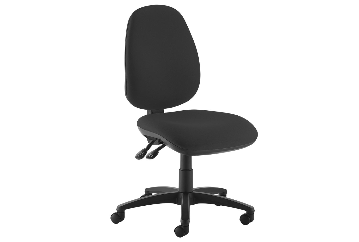 Gilmour High Back Fabric Operator Office Chair (No Arms), Black, Express Delivery