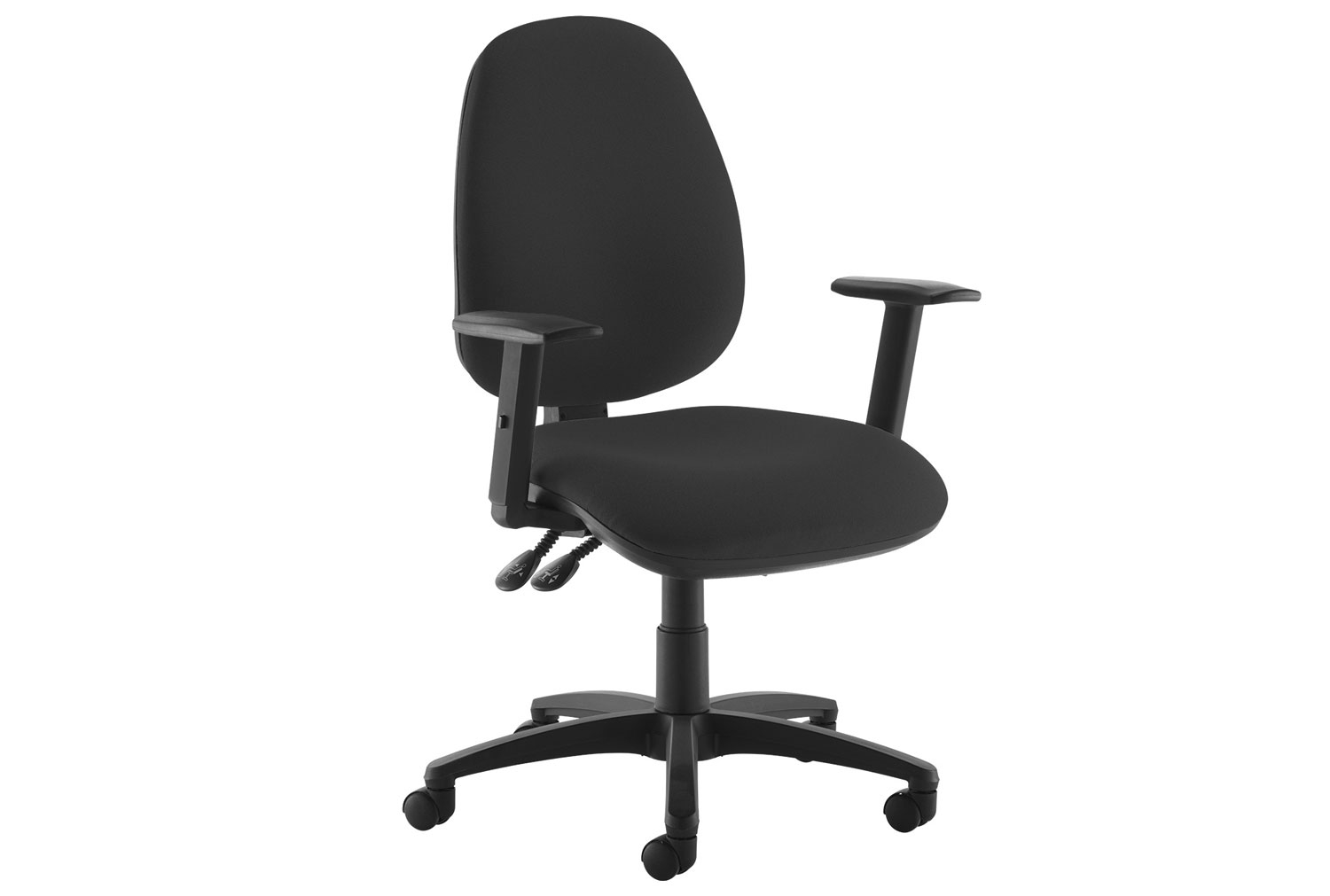 Gilmour High Back Operator Office Chair (Adjustable Arms), Black, Fully Installed
