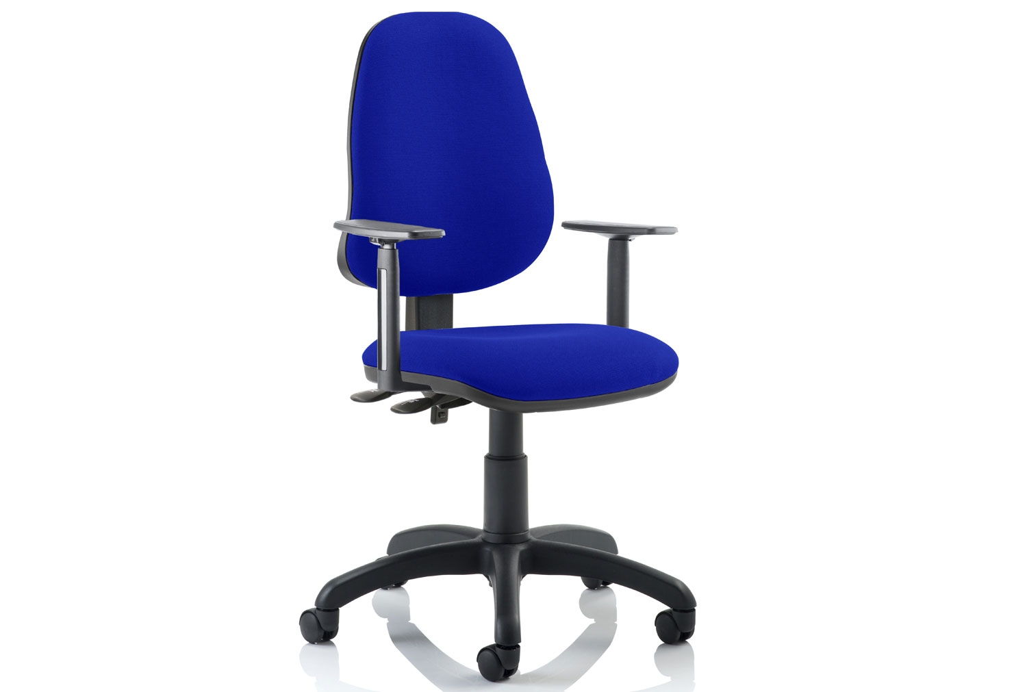 Lunar 2 Lever High Back Fabric Operator Chair (Adjustable Arms)
