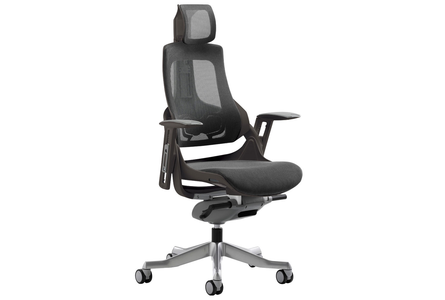 Zephyr High Mesh Back Operator Office Chair With Headrest (Black)