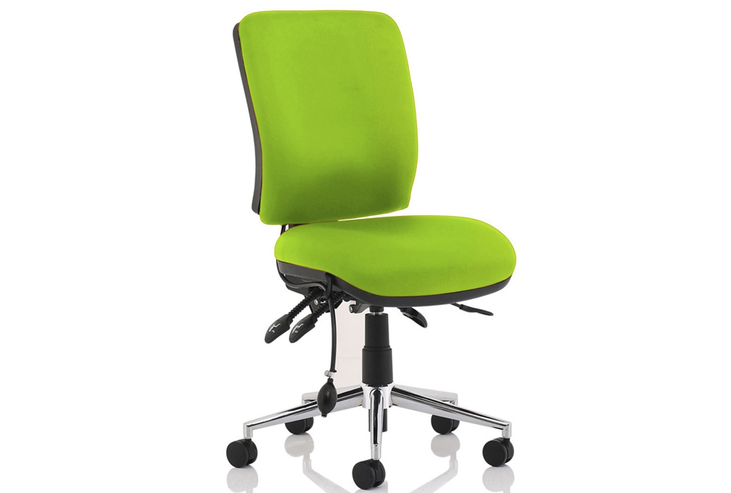 Praktikos Medium Back Posture Operator Office Chair, Myrrh Green