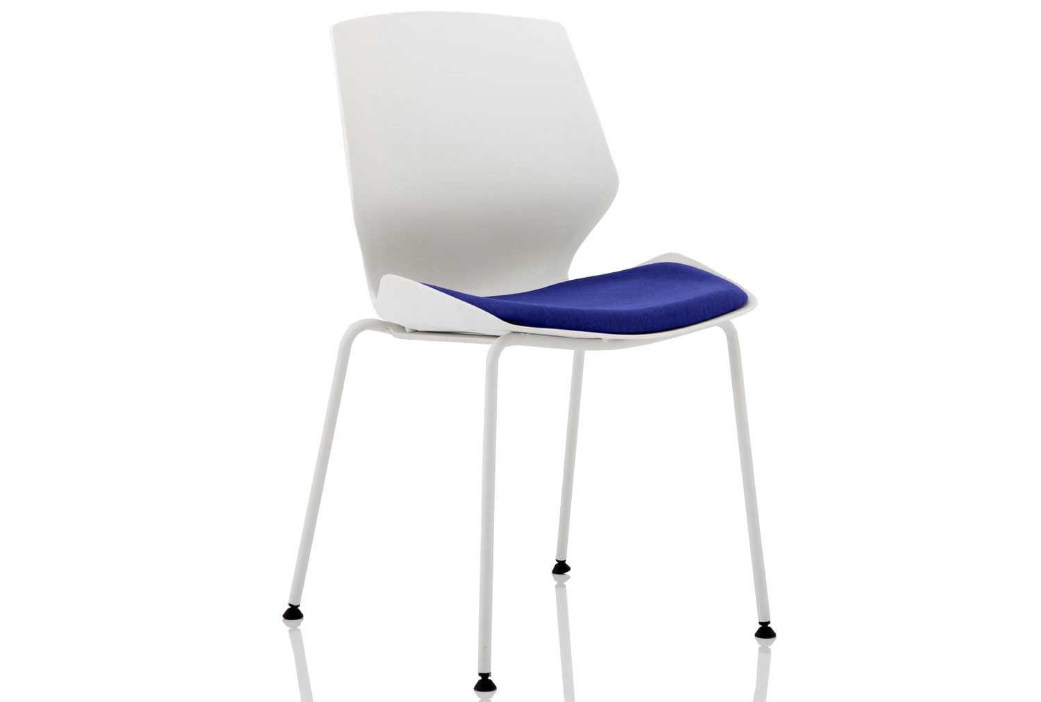 Maronne Visitor Office Chair With Fabric Seat, Stevia Blue