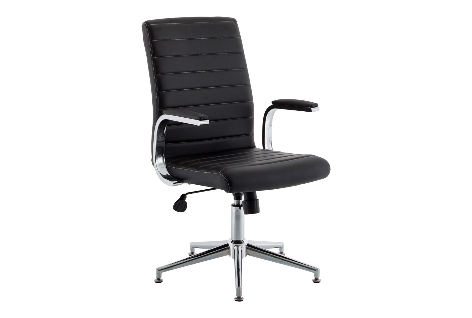 Wexford Executive Bonded Leather Office Chair With Glides (Brown), Express Delivery