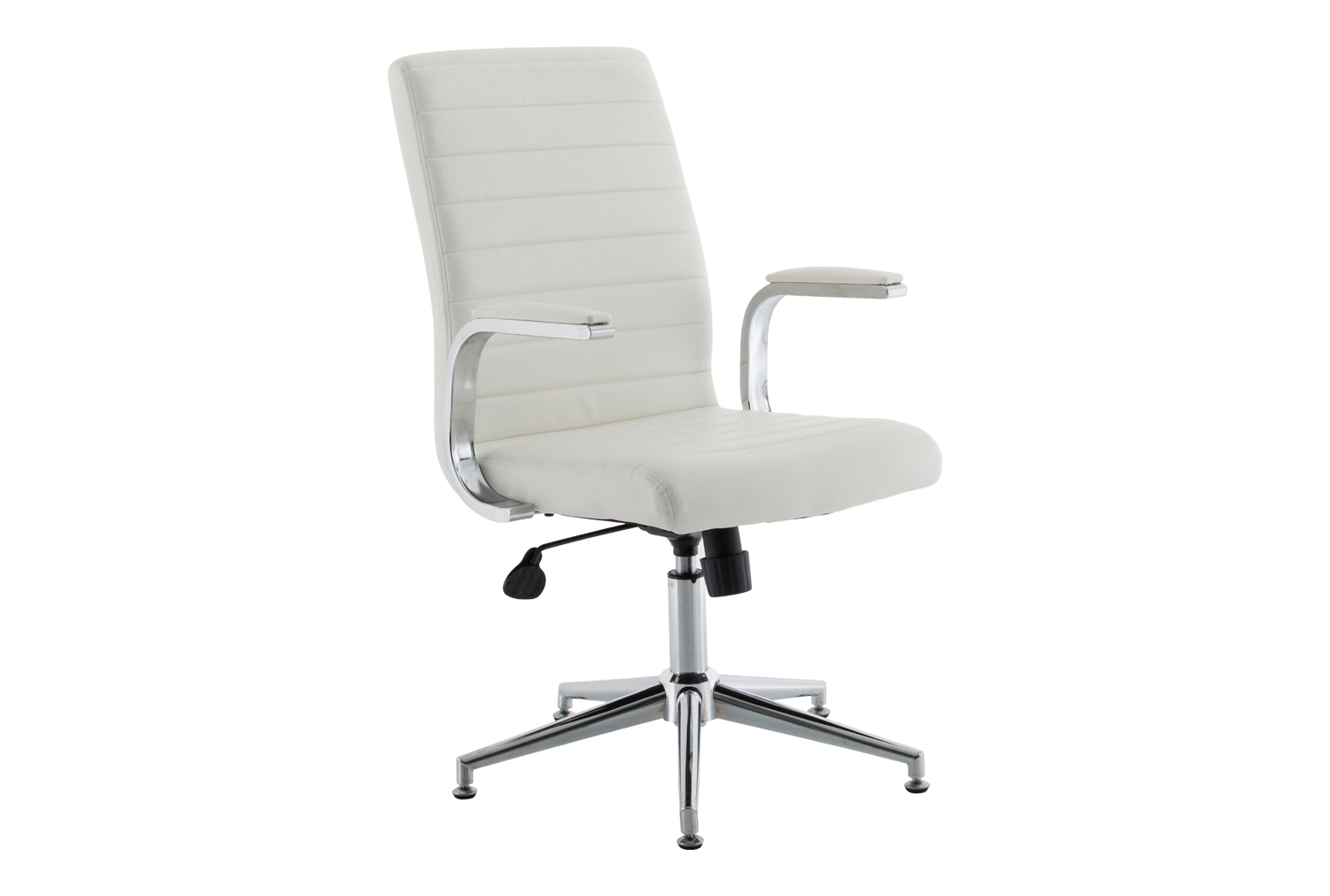 Wexford Executive Bonded Leather Office Chair With Glides (White)