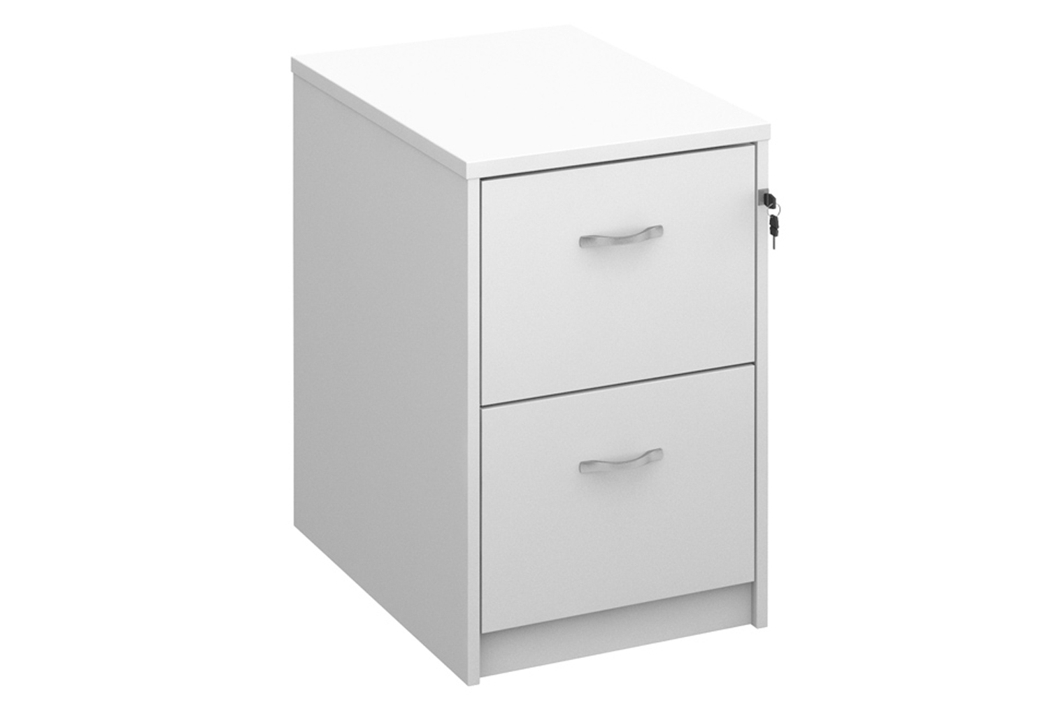All White Filing Cabinet, 2 Drawer - 48wx66dx73h (cm), Express Delivery