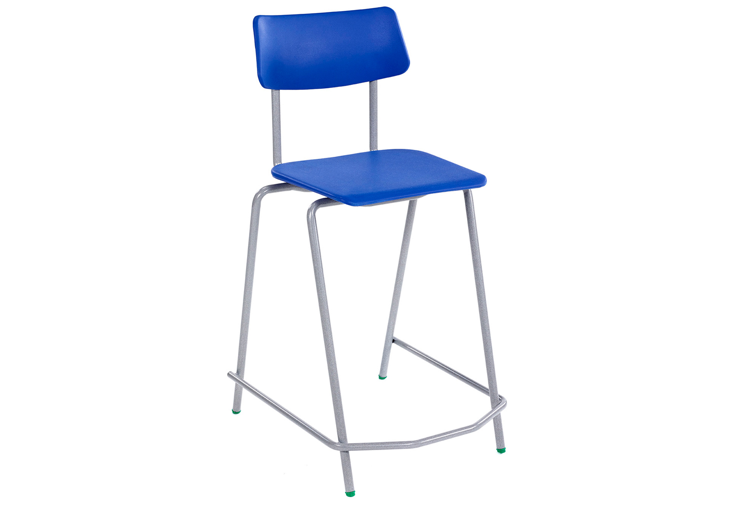 Qty 8 - Metalliform BS High Classroom Chair, 64h (cm), Grey Frame, Charcoal Shell