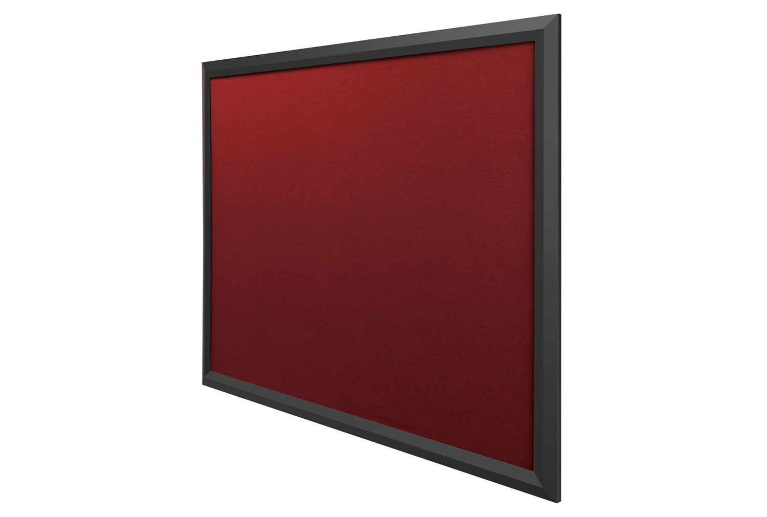 Eco Friendly Premier Noticeboards With Black Frame, 90wx60h (cm), Burgundy