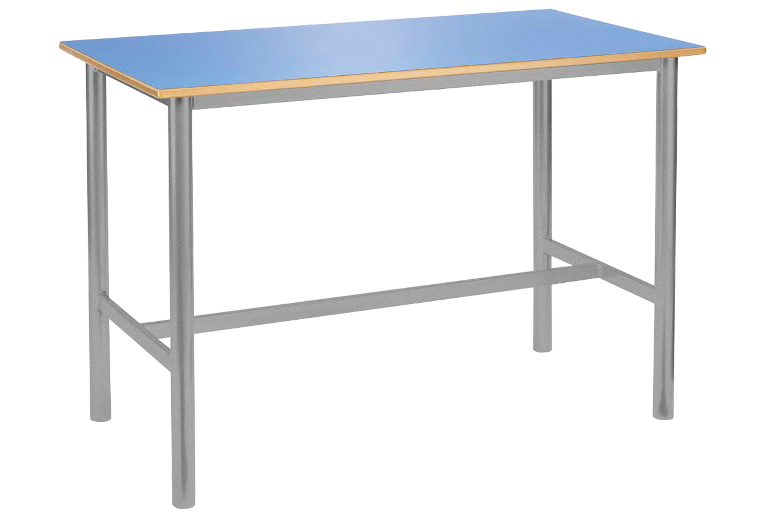 Qty 2 - Premium Fully Welded Craft Tables 120x60cm, 120wx60dx85h (cm), Light Grey Frame, Grey Top