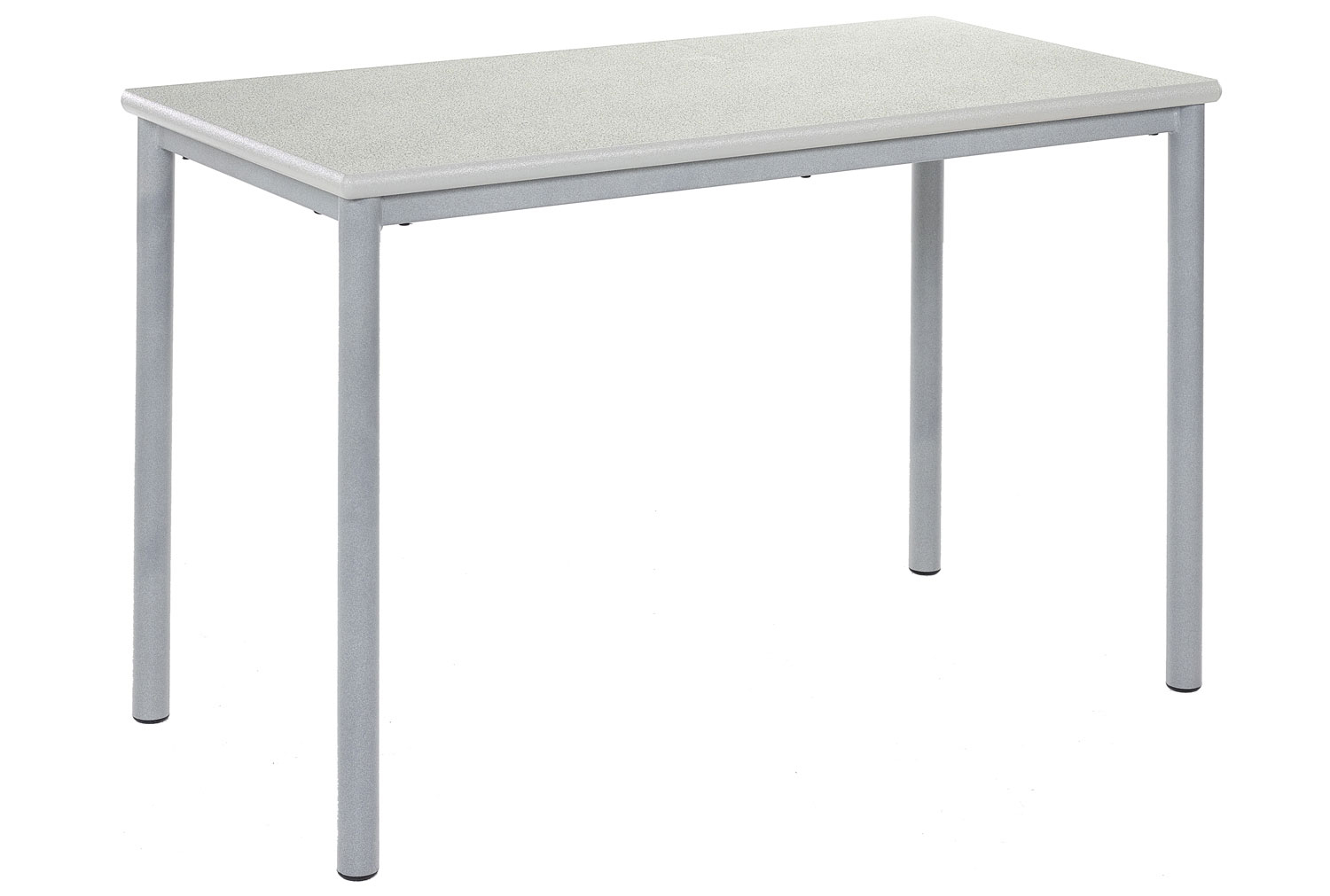 Qty 4 - Gather Rectangular Meeting Tables 120wx75d, Charcoal Frame, Beech Top, PU Charcoal Edge