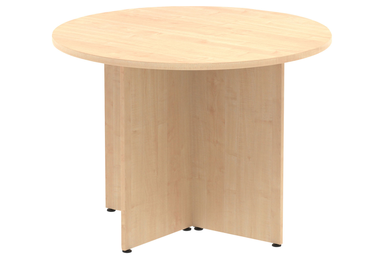 Vitali Circular Boardroom Table (Panel Legs), 100diax73h (cm), Maple, Fully Installed