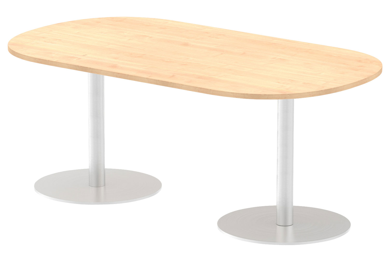 All Maple Radial Base Radial End Dining Table, 180w (cm)