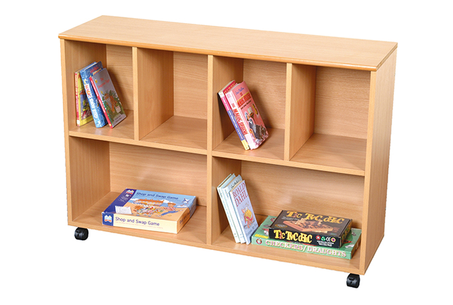 Early Years Mobile Straight Book Storage Unit