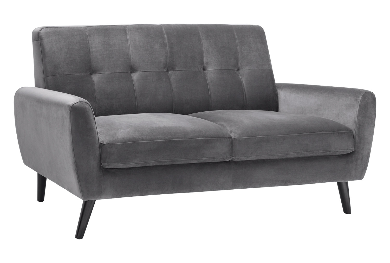 Connelly 2 Seater Sofa, Grey Velvet