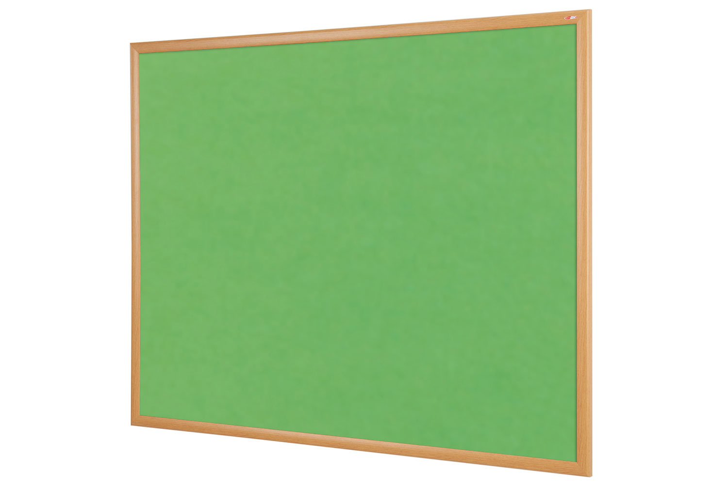 Eco-Friendly Colourplus Noticeboard, 120wx90h (cm), Oak Frame/ Green