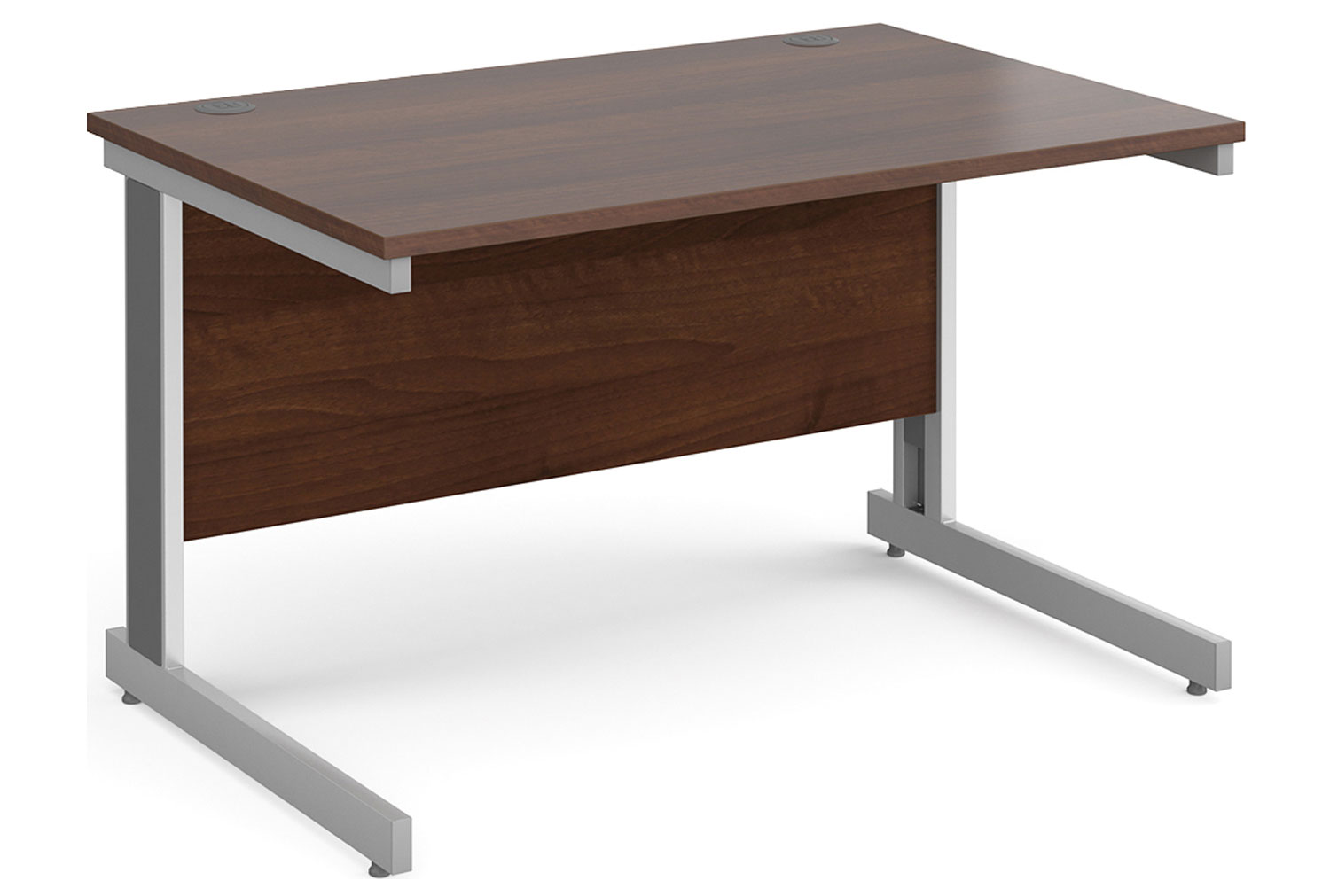 All Walnut Deluxe Rectangular Office Desk, 120wx80dx73h (cm), Express Delivery