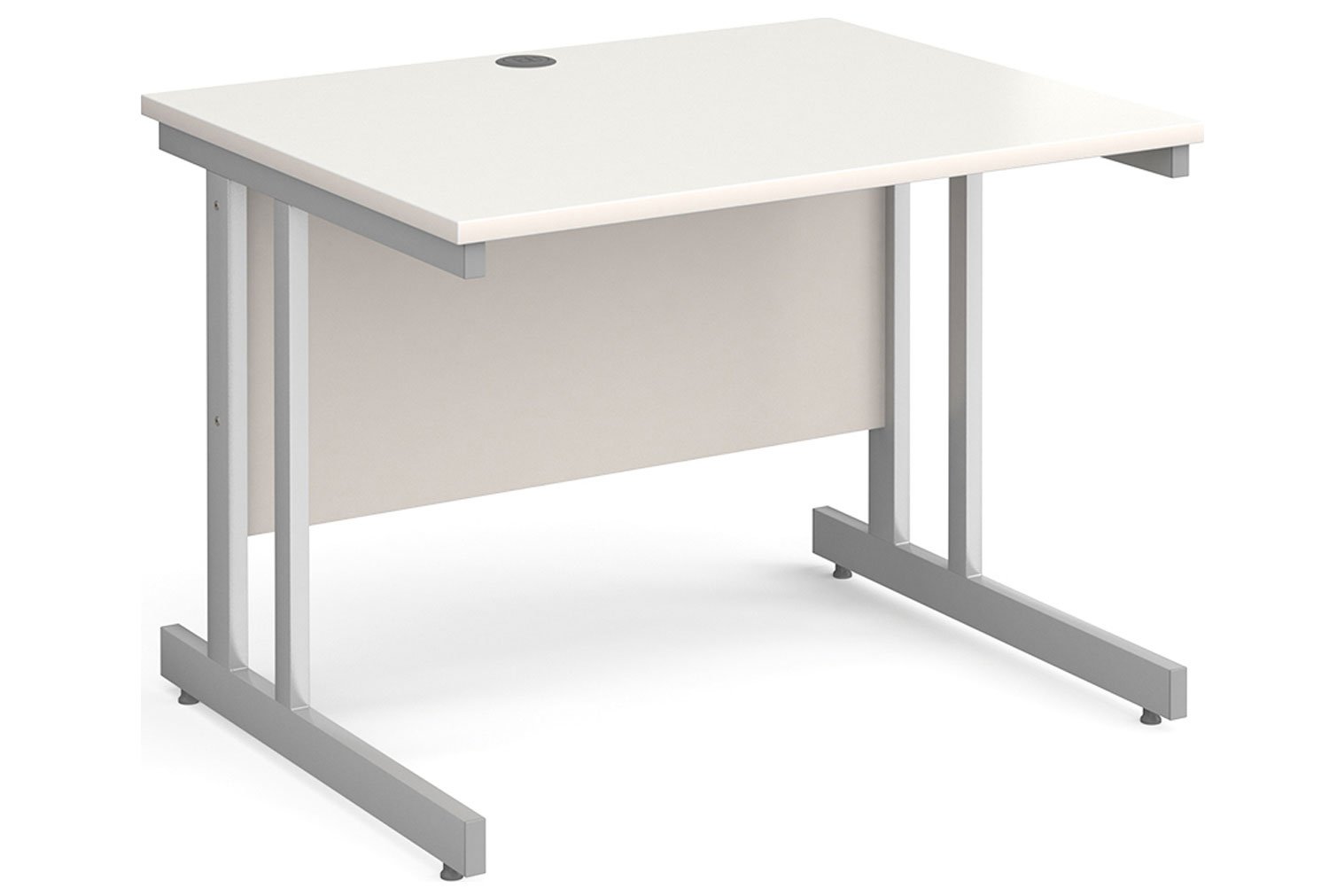 Tully II Rectangular Office Desk, 100wx80dx73h (cm), White