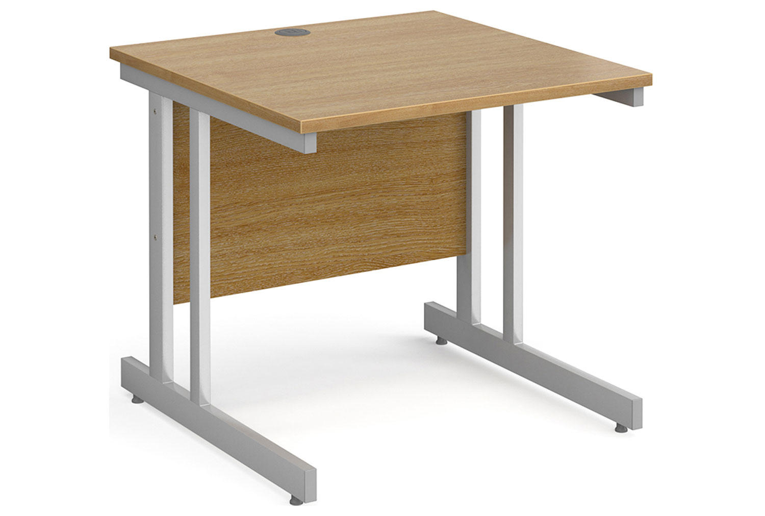 Tully II Rectangular Office Desk, 80wx80dx73h (cm), Oak