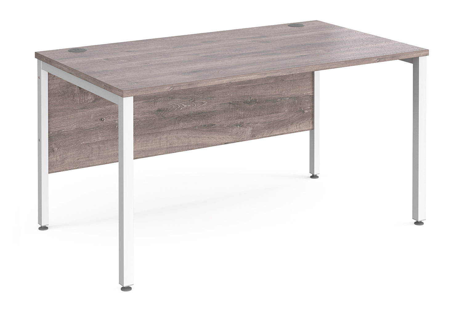 Tully Bench Rectangular Office Desk 140wx80dx73h (cm), Grey Oak