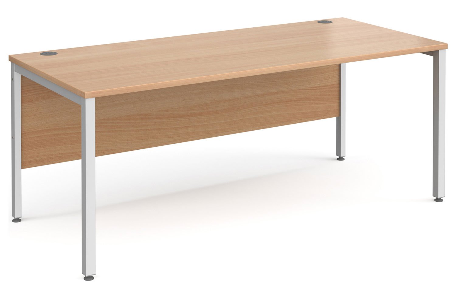Tully Bench Rectangular Office Desk 180wx80dx73h (cm), Beech, Express Delivery