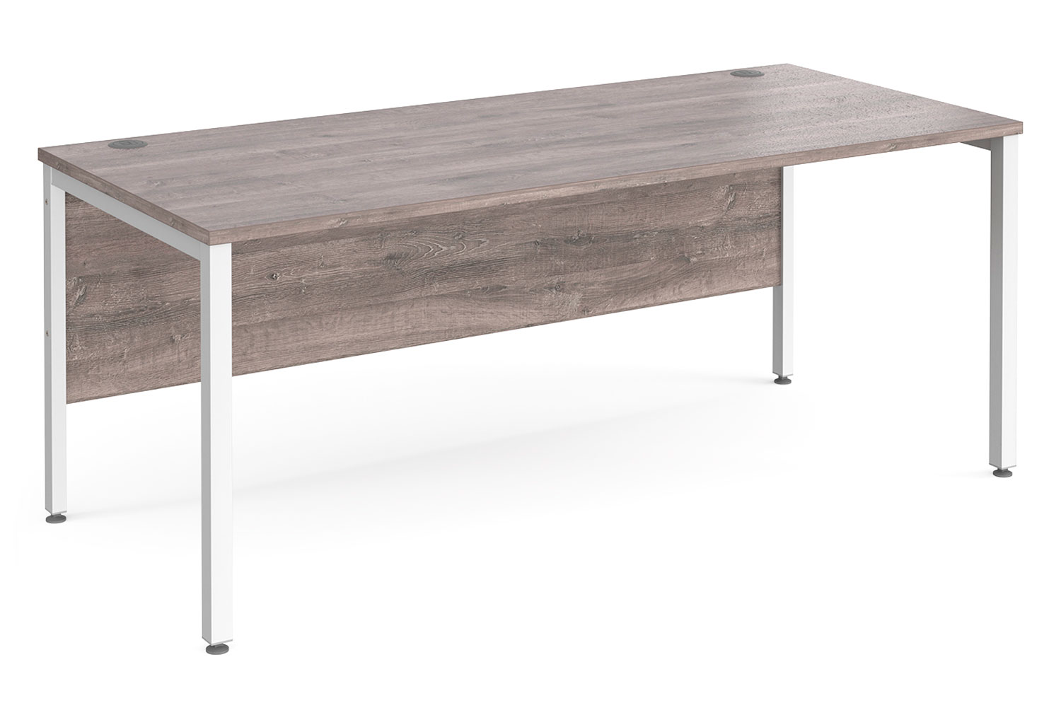 Tully Bench Rectangular Office Desk 180wx80dx73h (cm), Grey Oak