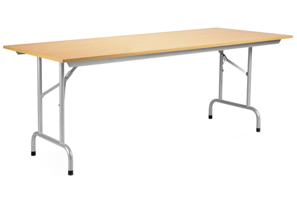 Qty 5 - Rico Folding Table, 160wx80dx73h (cm), Beech