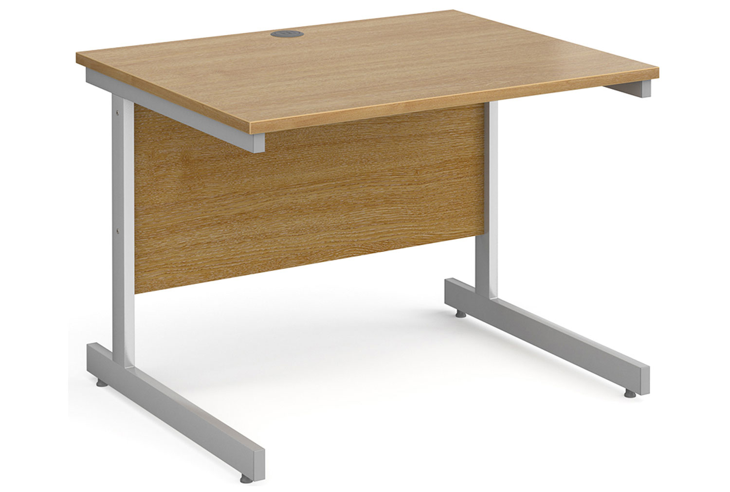 Tully I Rectangular Office Desk, 100wx80dx73h (cm), Oak, Express Delivery