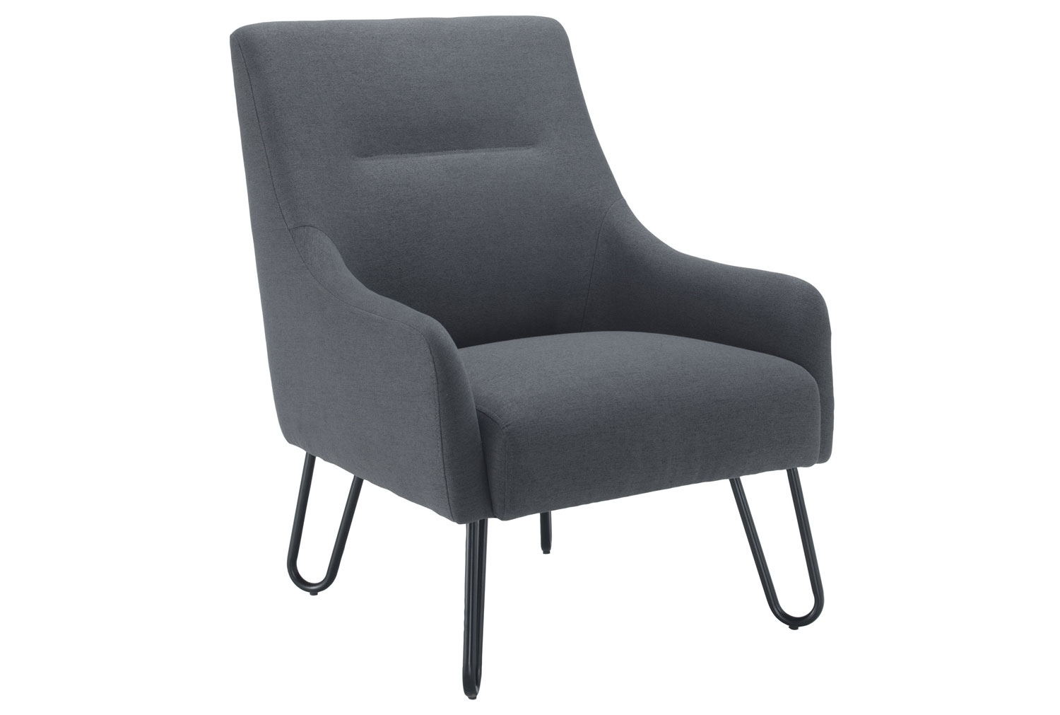 Verde Fabric Reception Chair, Grey
