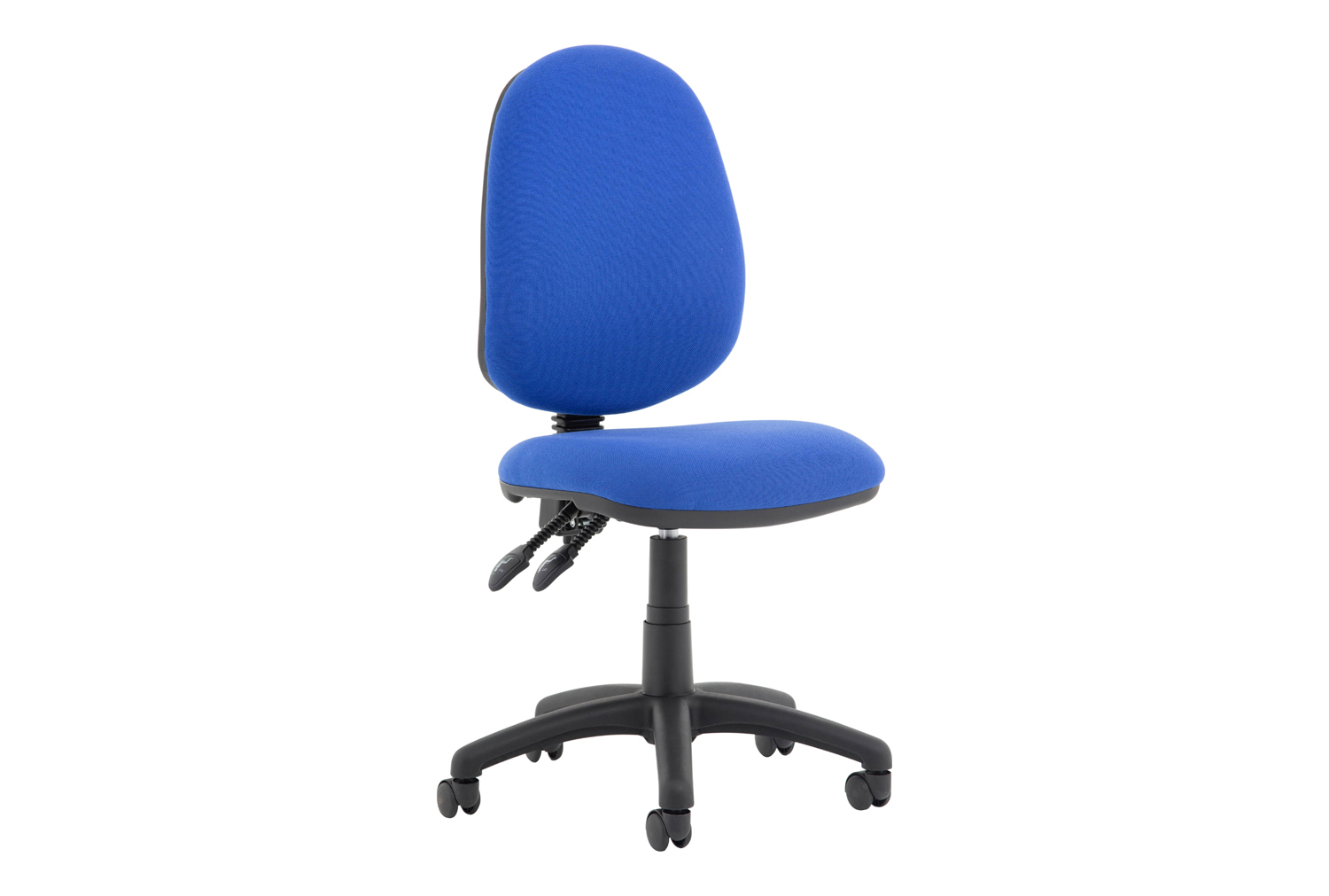 Lunar Plus 2 Lever Fabric Operator Office Chair With No Arms, Blue
