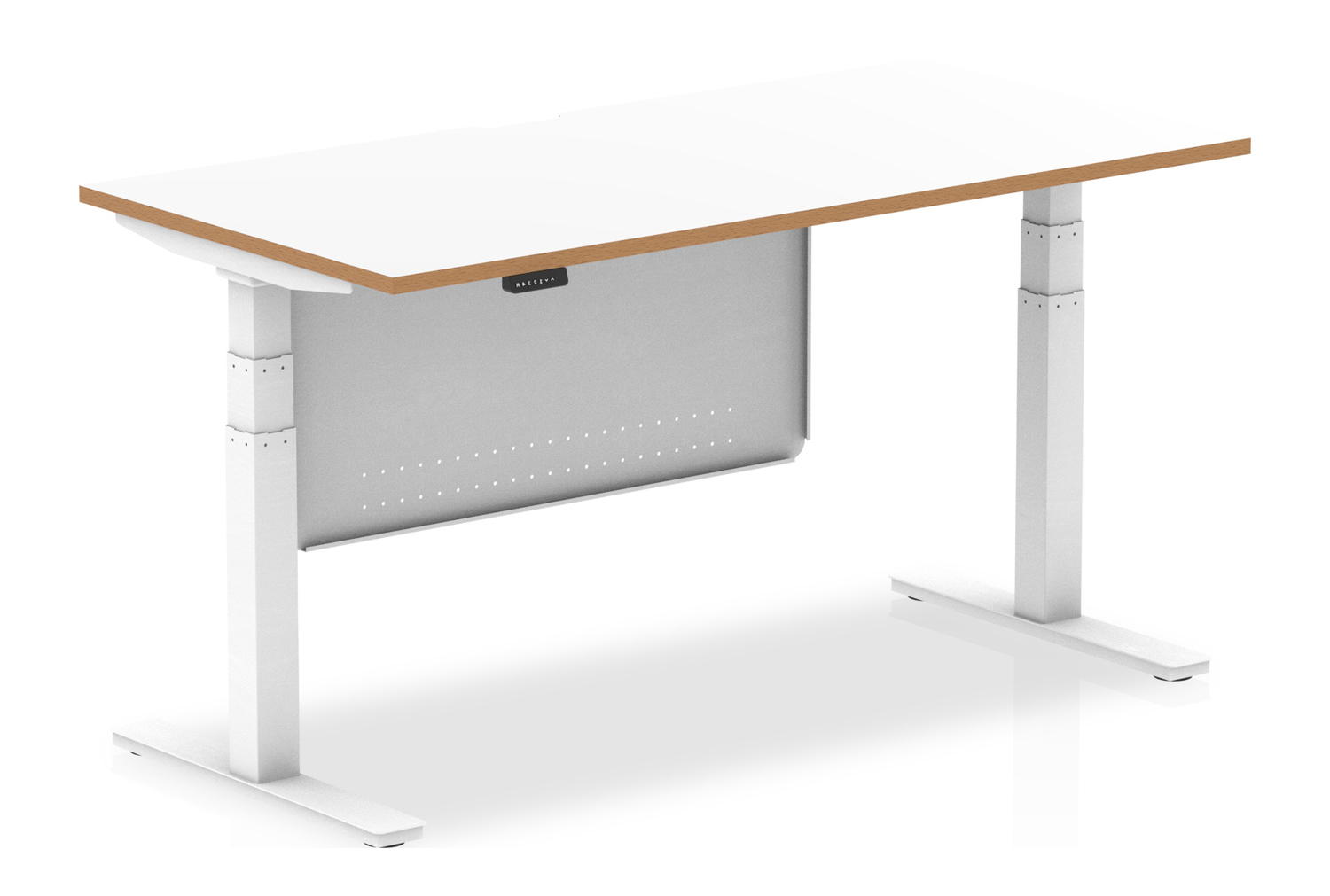 Vanara Sit & Stand Rectangular Office Desk With Modesty Panel, 160w (cm), Fully Installed