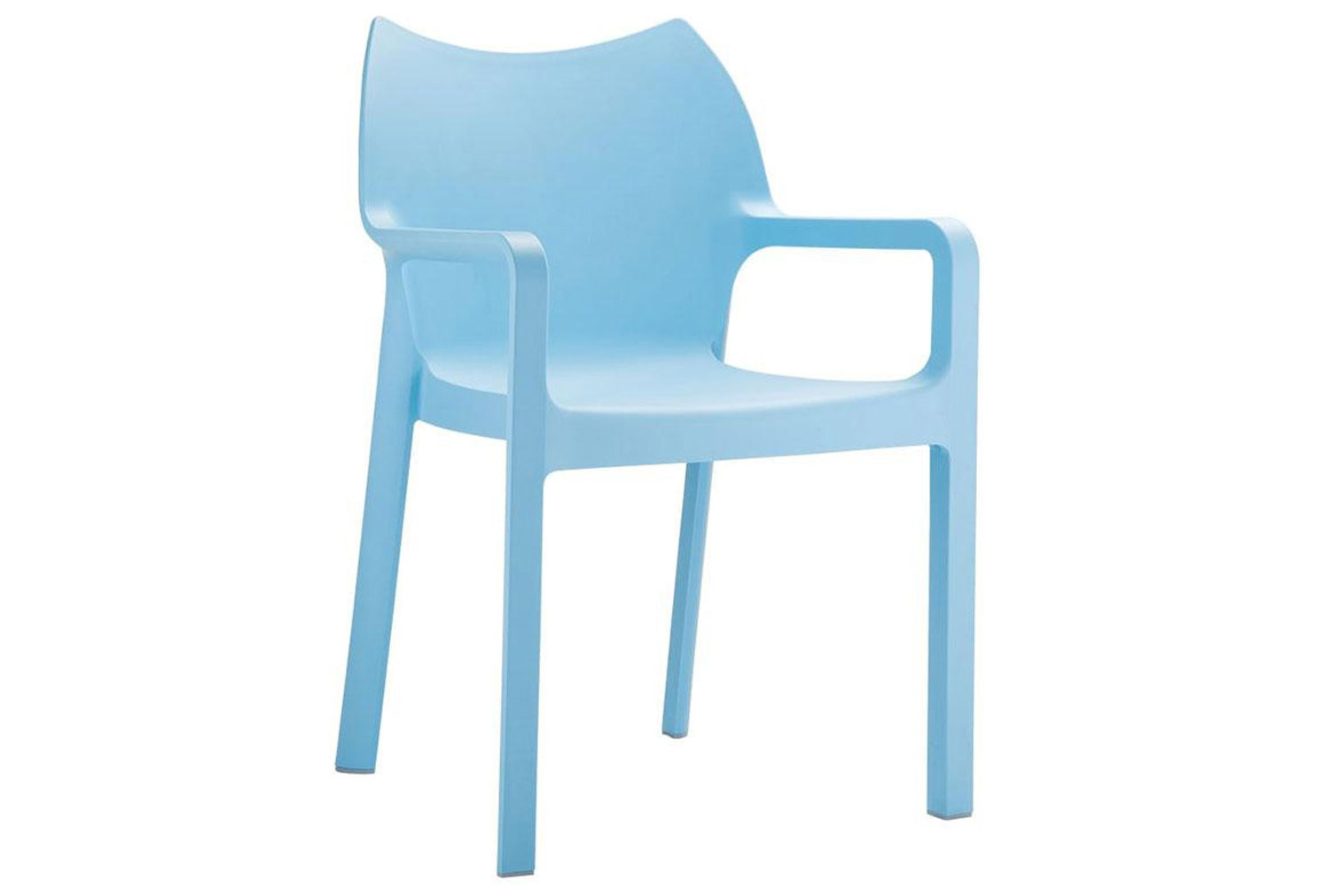 Qty 2 - Palana Stacking Arm Office Chair, Light Blue
