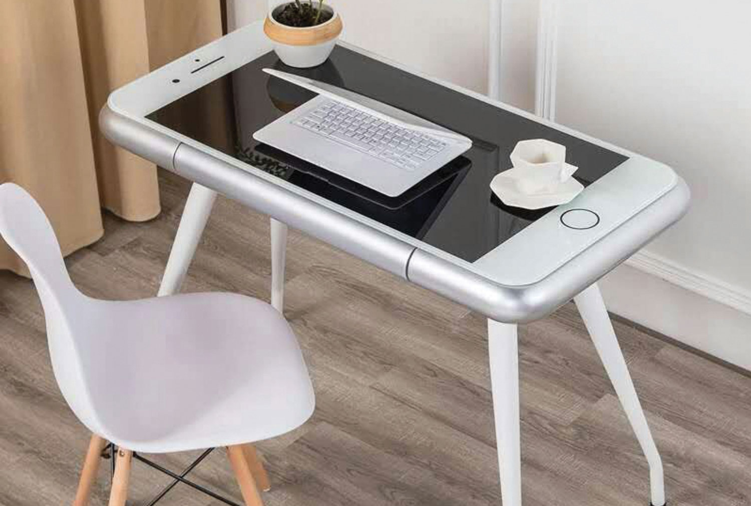 Phone Table (Silver)