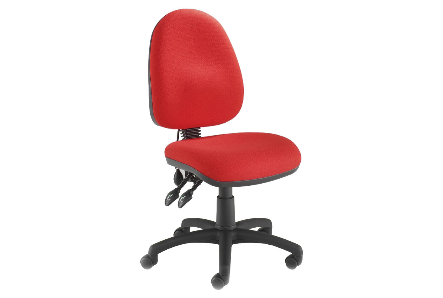 Westford High Back 2 Lever Inflatable Lumbar Operator Office Chair, No Arms, Forward