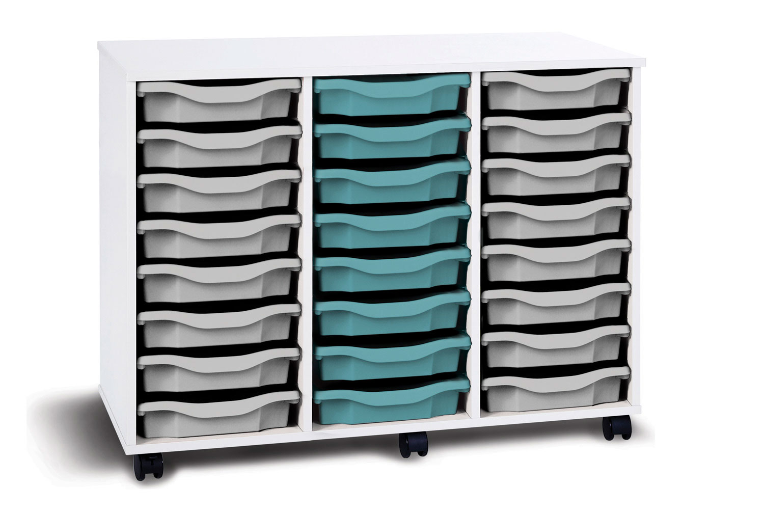 Pearl 24 Shallow Tray Mobile Storage Unit