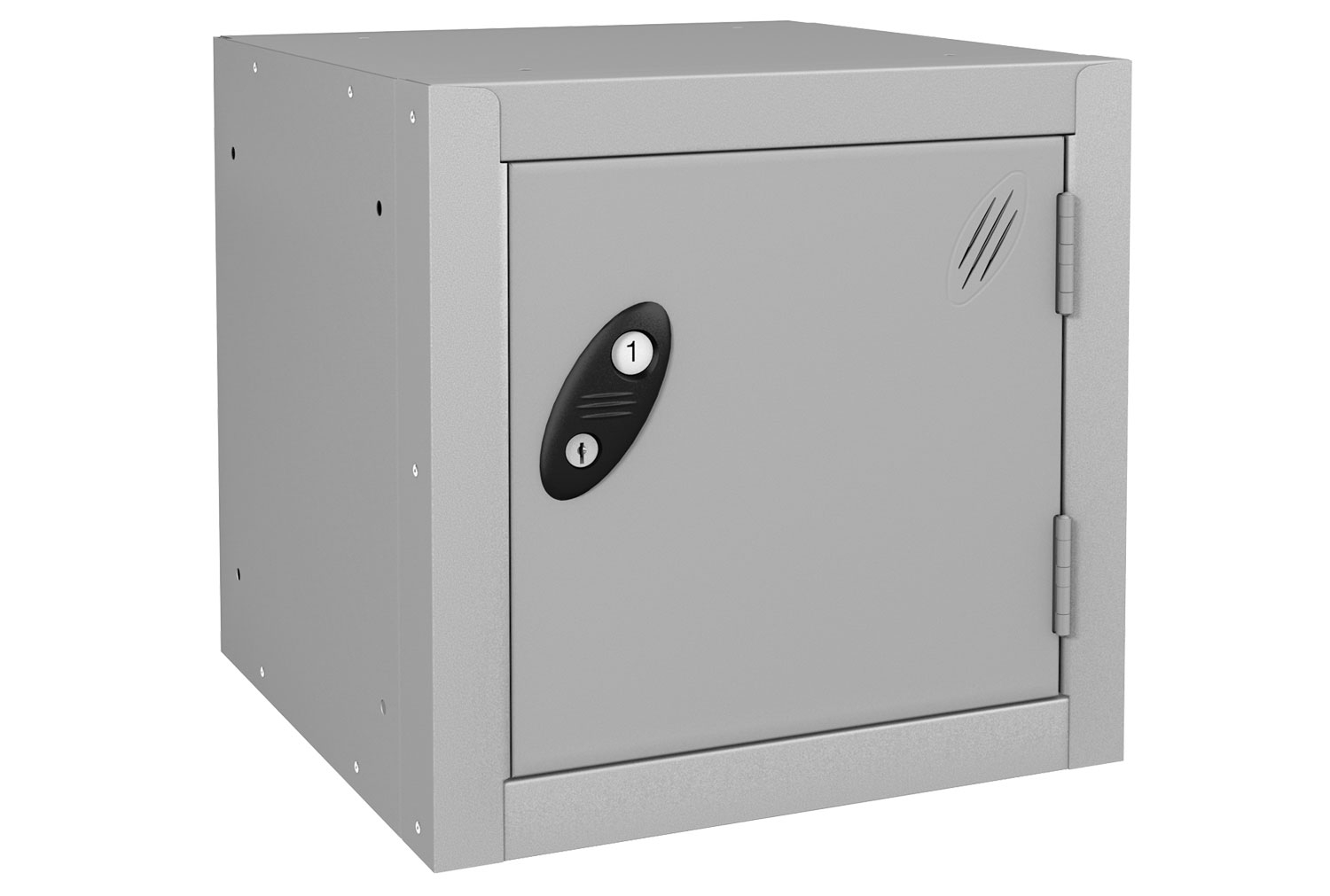 Probe Cube Lockers, 38wx38dx38h (cm), Hasp Lock, Silver Body, Silver
